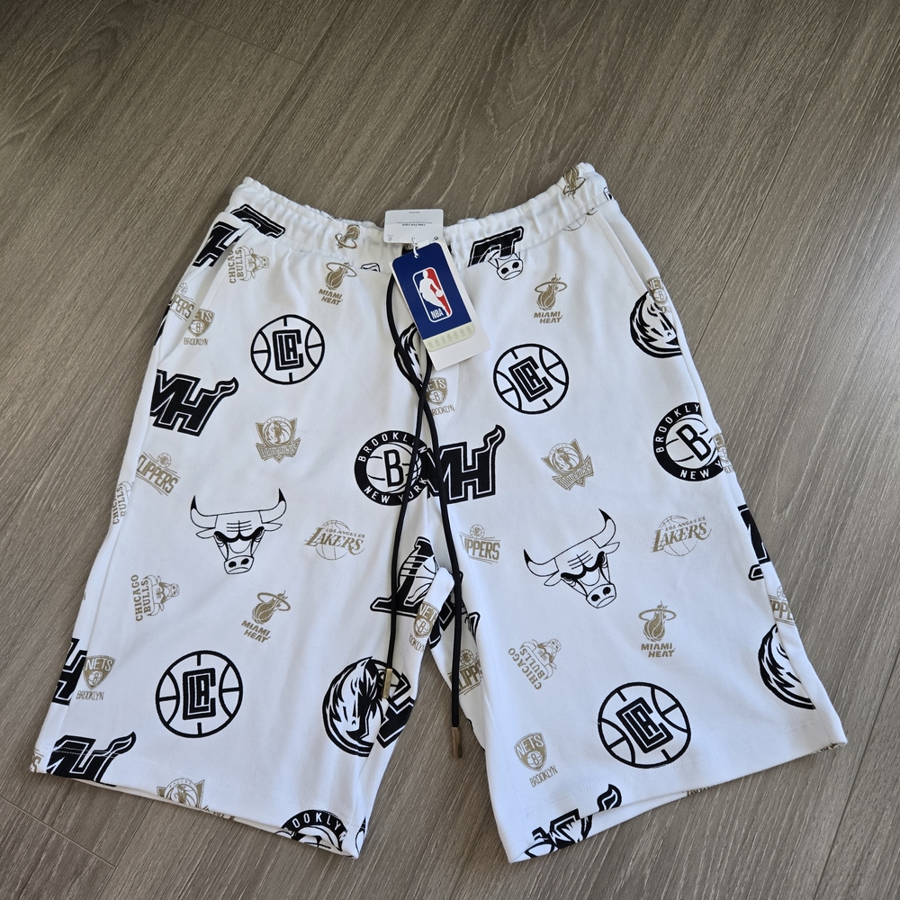 NWT Bershka NBA Men's White Shorts Size S